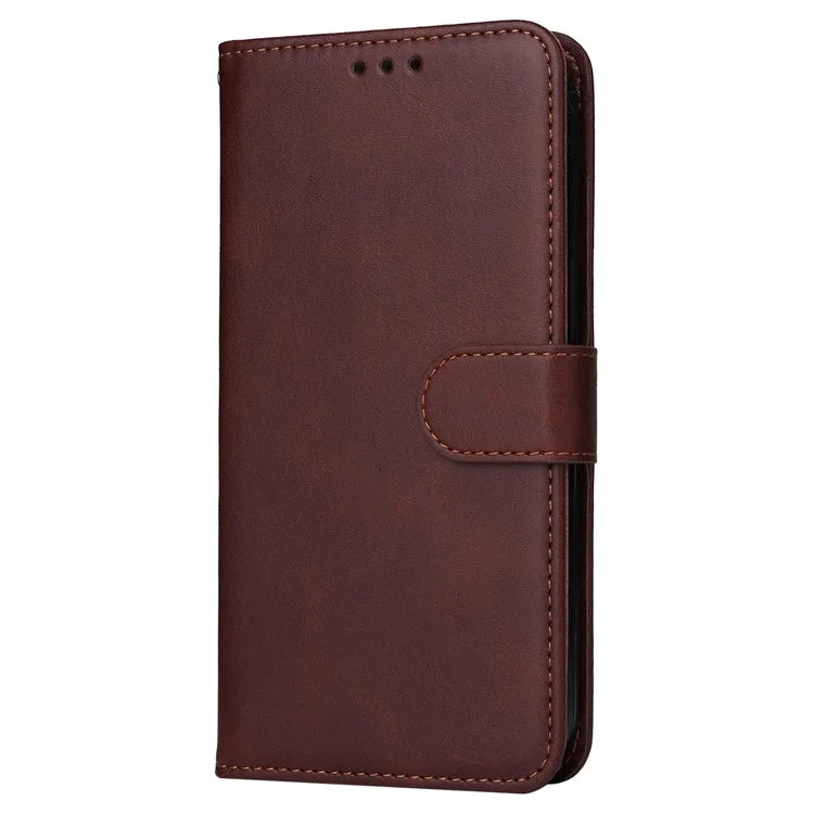 For Samsung Galaxy A05s 4G Case Calf Texture Leather Wallet Phone Stand Cover