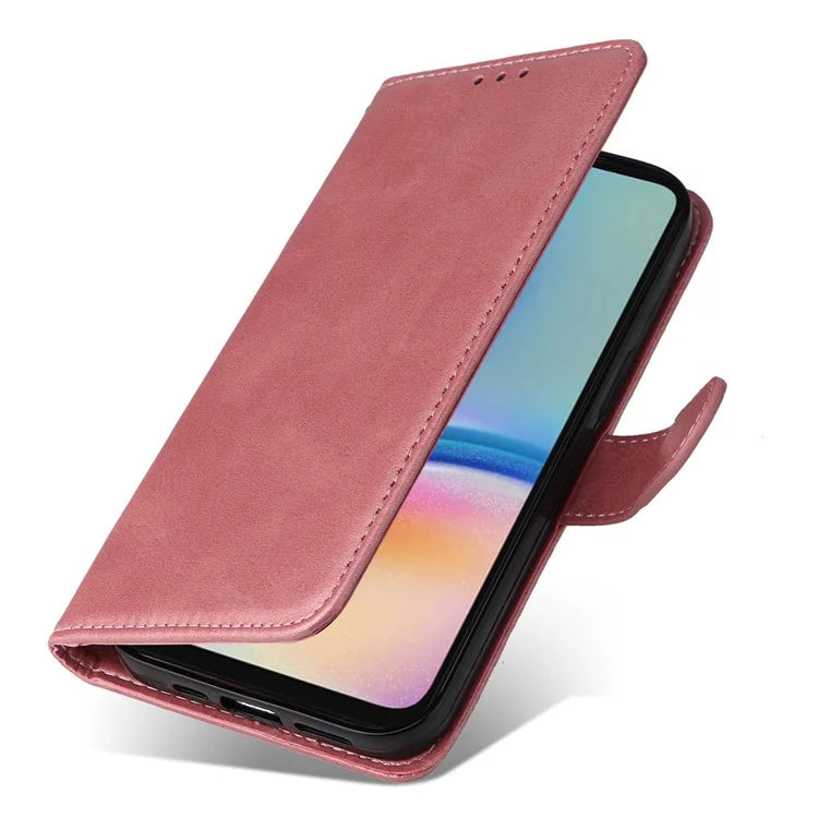 For Samsung Galaxy A05s 4G Case Calf Texture Leather Wallet Phone Stand Cover