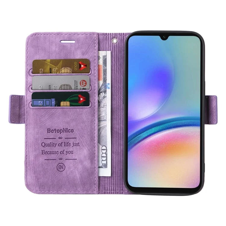 BETOPNICE 001 For Samsung Galaxy A05s 4G Cover PU Leather Stand Wallet Phone Case