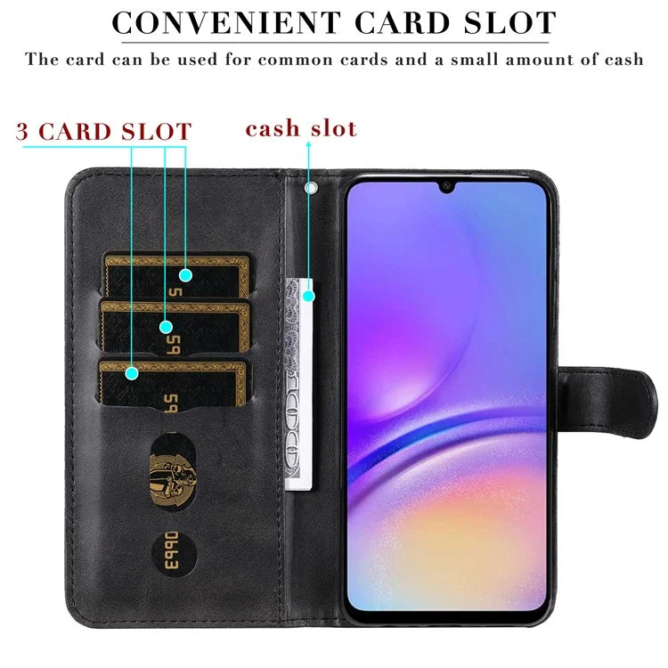 For Samsung Galaxy A05 4G Leather Case Zipper Pocket Wallet Stand Phone Shell