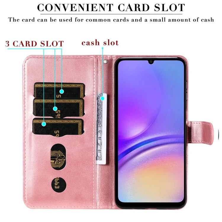 For Samsung Galaxy A05 4G Leather Case Zipper Pocket Wallet Stand Phone Shell