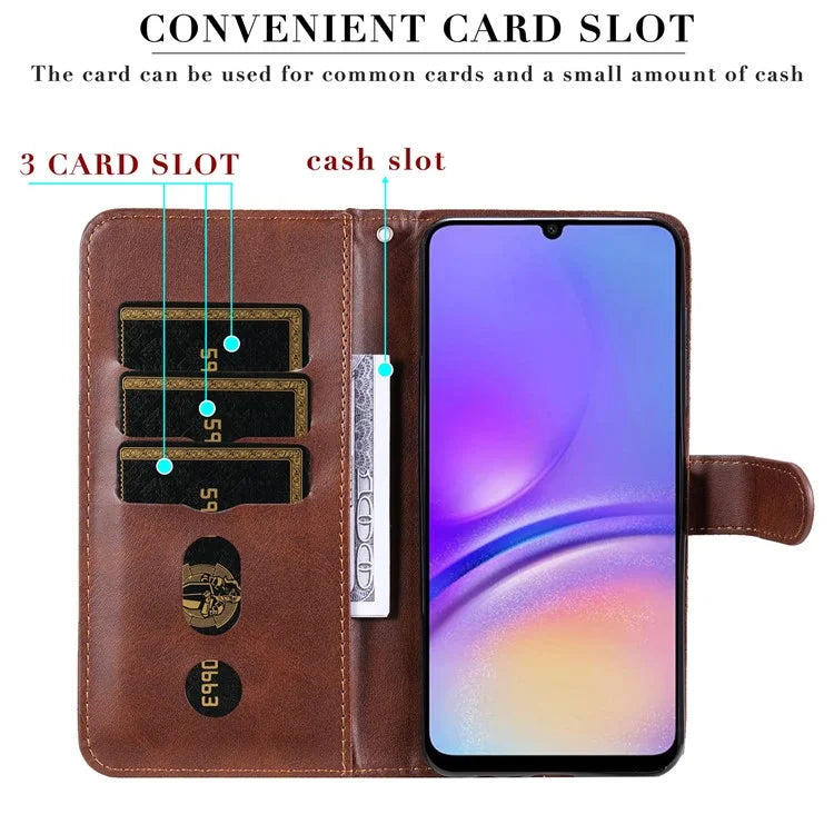 For Samsung Galaxy A05 4G Leather Case Zipper Pocket Wallet Stand Phone Shell