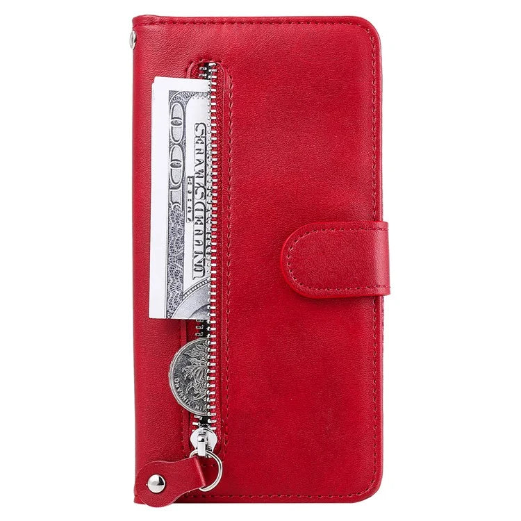 For Samsung Galaxy A05 4G Leather Case Zipper Pocket Wallet Stand Phone Shell