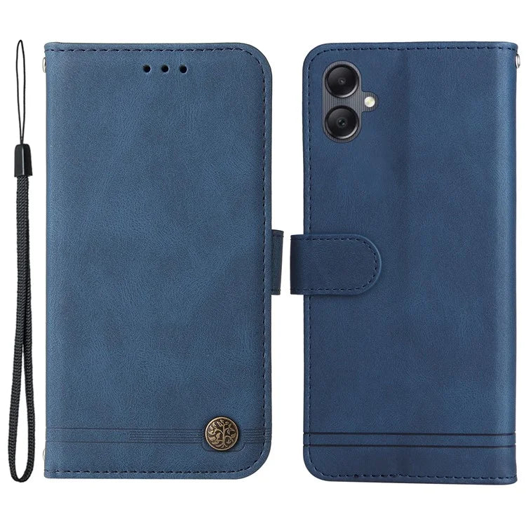 Cell Phone Case for Samsung Galaxy A05 4G PU Leather Stand Wallet Phone Cover Shockproof Shell