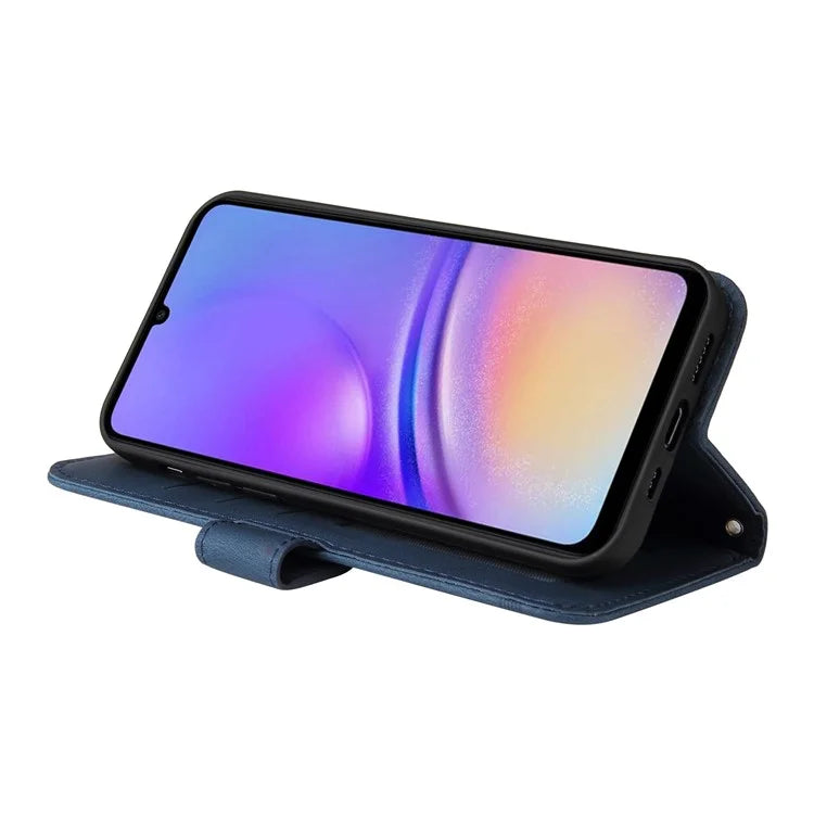 Cell Phone Case for Samsung Galaxy A05 4G PU Leather Stand Wallet Phone Cover Shockproof Shell