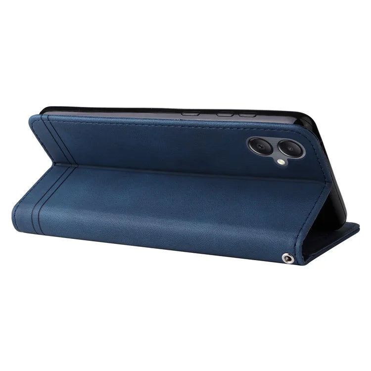Cell Phone Case for Samsung Galaxy A05 4G PU Leather Stand Wallet Phone Cover Shockproof Shell