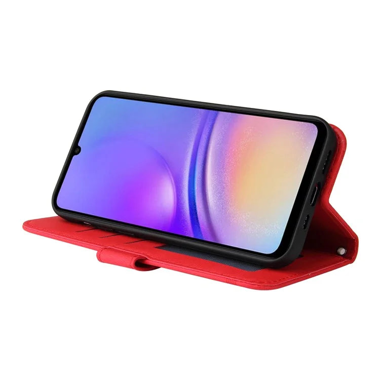 Cell Phone Case for Samsung Galaxy A05 4G PU Leather Stand Wallet Phone Cover Shockproof Shell