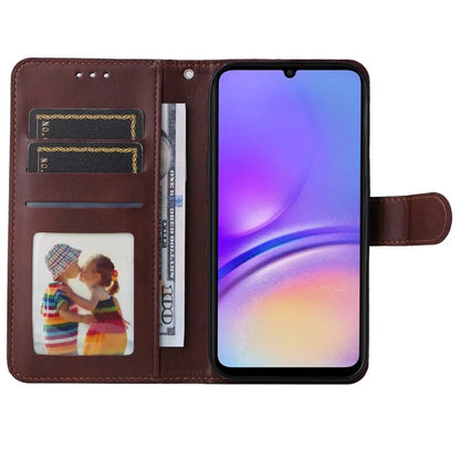 For Samsung Galaxy A05 4G Case Calf Texture Leather Phone Wallet Cover
