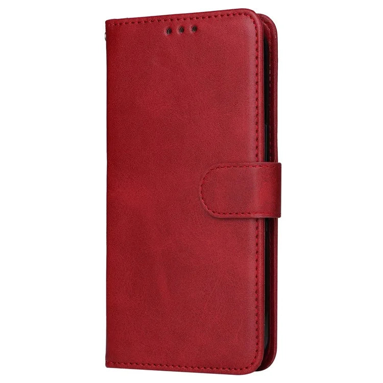 For Samsung Galaxy A05 4G Case Calf Texture Leather Phone Wallet Cover