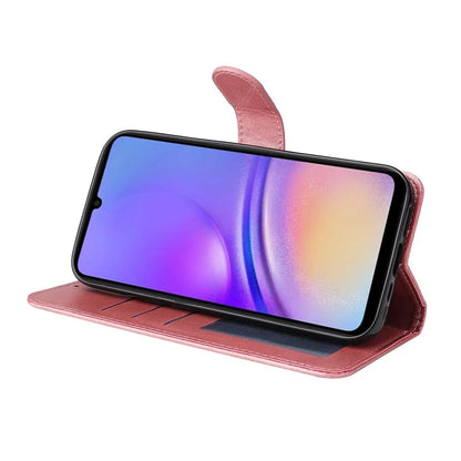 For Samsung Galaxy A05 4G Case Calf Texture Leather Phone Wallet Cover
