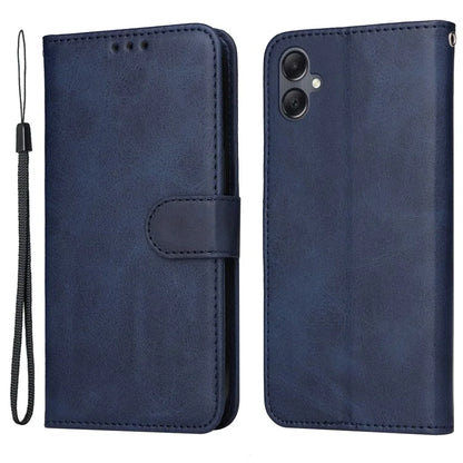 For Samsung Galaxy A05 4G Case Calf Texture Leather Phone Wallet Cover