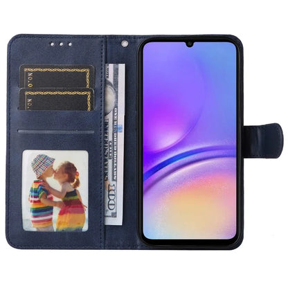For Samsung Galaxy A05 4G Case Calf Texture Leather Phone Wallet Cover