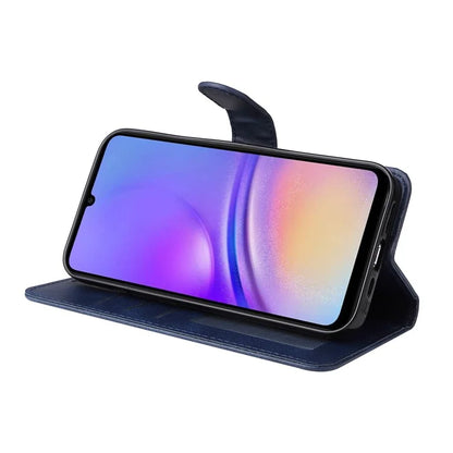 For Samsung Galaxy A05 4G Case Calf Texture Leather Phone Wallet Cover