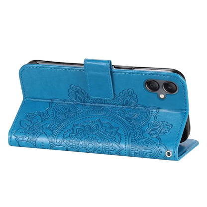 For Samsung Galaxy A05 4G Case Flower Imprinted PU Leather Wallet Cell Phone Cover