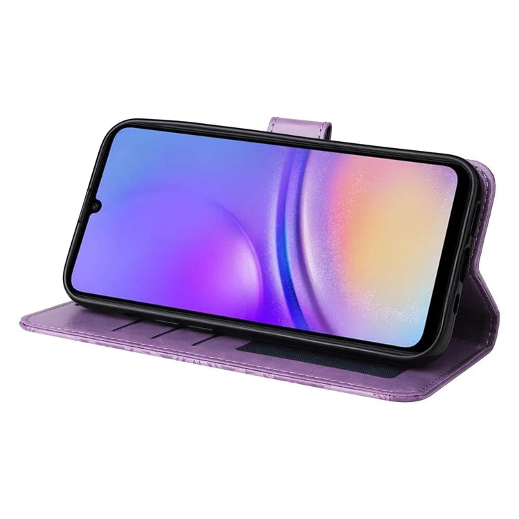 For Samsung Galaxy A05 4G Case Slim-Fit Shell Stand Wallet PU Leather Phone Cover