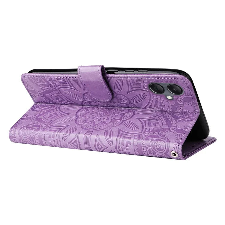 For Samsung Galaxy A05 4G Case Slim-Fit Shell Stand Wallet PU Leather Phone Cover