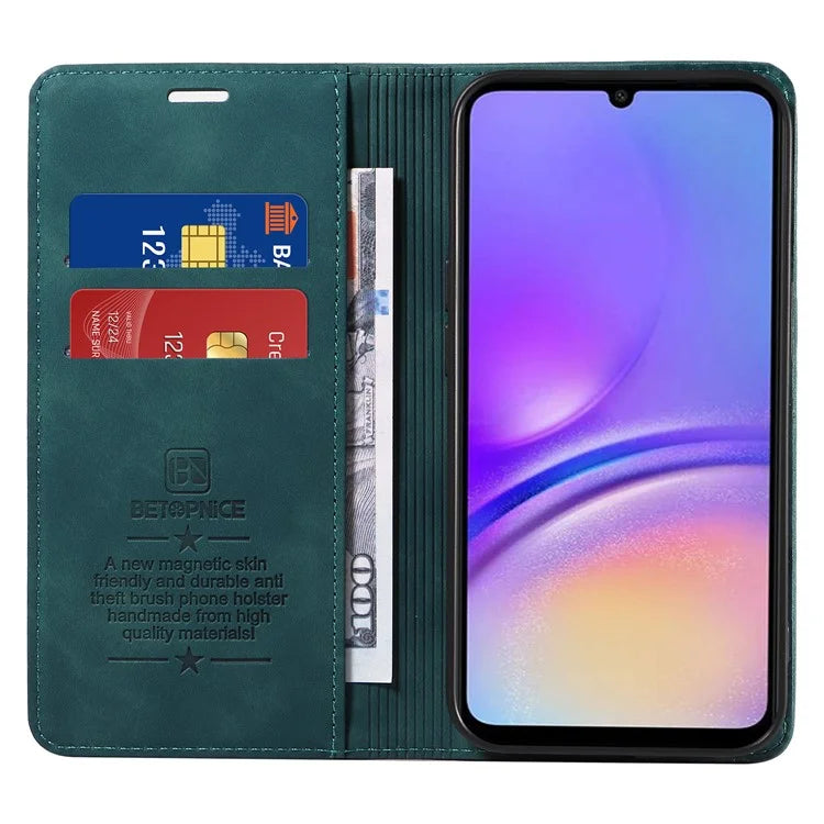BETOPNICE 003 For Samsung Galaxy A05 4G Case RFID Blocking Wallet Leather Cellphone Cover