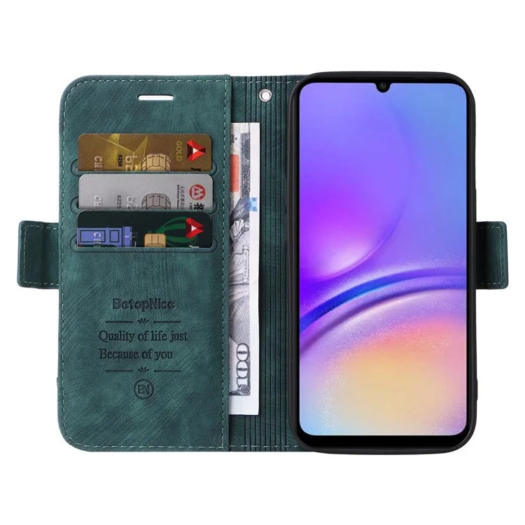 BETOPNICE 001 For Samsung Galaxy A05 4G Case Folding Stand Leather Wallet Phone Cover