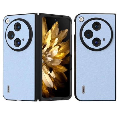 ABEEL For Oppo Find N3 5G Case Textured Genuine Cow Leather Protective Cover