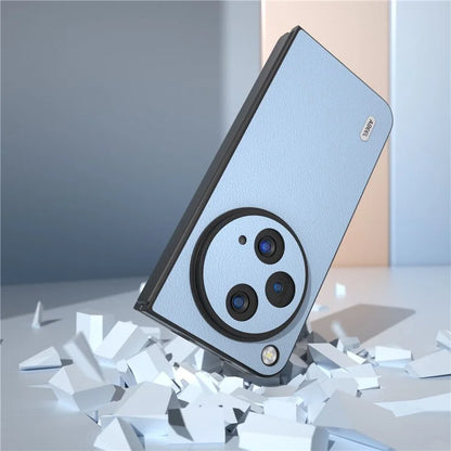 ABEEL For Oppo Find N3 5G Case Textured Genuine Cow Leather Protective Cover