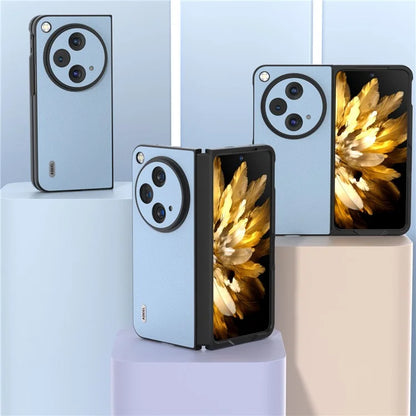 ABEEL For Oppo Find N3 5G Case Textured Genuine Cow Leather Protective Cover