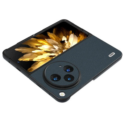 ABEEL For Oppo Find N3 5G Case Textured Genuine Cow Leather Protective Cover