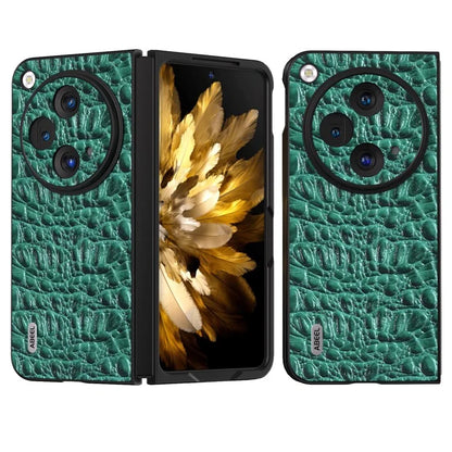 ABEEL For Oppo Find N3 5G Case Genuine Cow Leather Canopy Texture Phone Back Cover