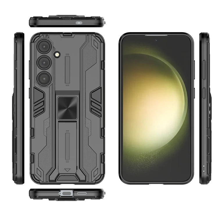 For Samsung Galaxy S24+ Case Kickstand PC+TPU Cell Phone Cover