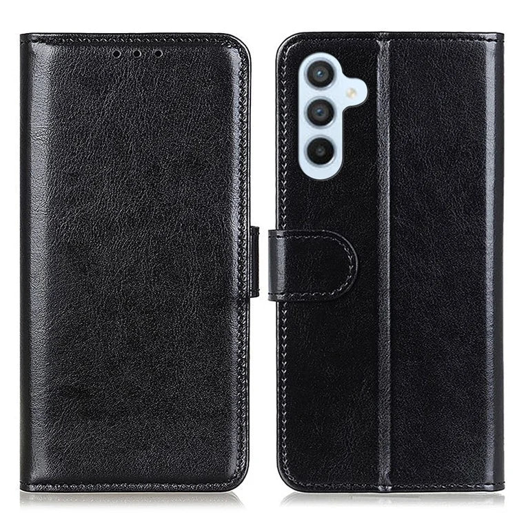 For Samsung Galaxy A25 5G (Global) (161.0 x 76.5 x 8.3mm) Case Crazy Horse Texture Wallet Stand Cover