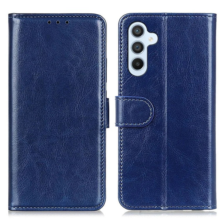 For Samsung Galaxy A25 5G (Global) (161.0 x 76.5 x 8.3mm) Case Crazy Horse Texture Wallet Stand Cover