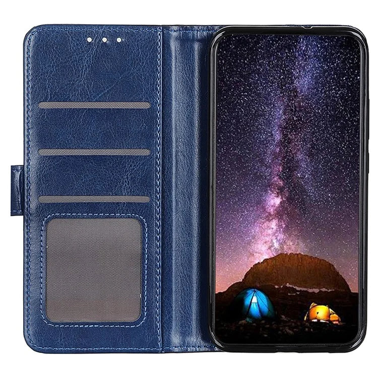 For Samsung Galaxy A25 5G (Global) (161.0 x 76.5 x 8.3mm) Case Crazy Horse Texture Wallet Stand Cover