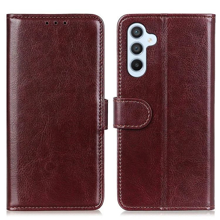 For Samsung Galaxy A25 5G (Global) (161.0 x 76.5 x 8.3mm) Case Crazy Horse Texture Wallet Stand Cover