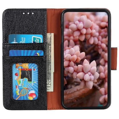 For Samsung Galaxy A25 5G (Global) (161.0 x 76.5 x 8.3mm) Case Split Leather Nappa Texture Phone Wallet Cover