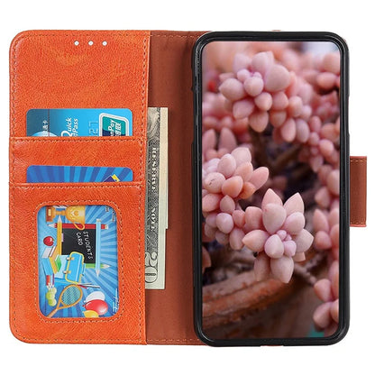 For Samsung Galaxy A25 5G (Global) (161.0 x 76.5 x 8.3mm) Case Split Leather Nappa Texture Phone Wallet Cover
