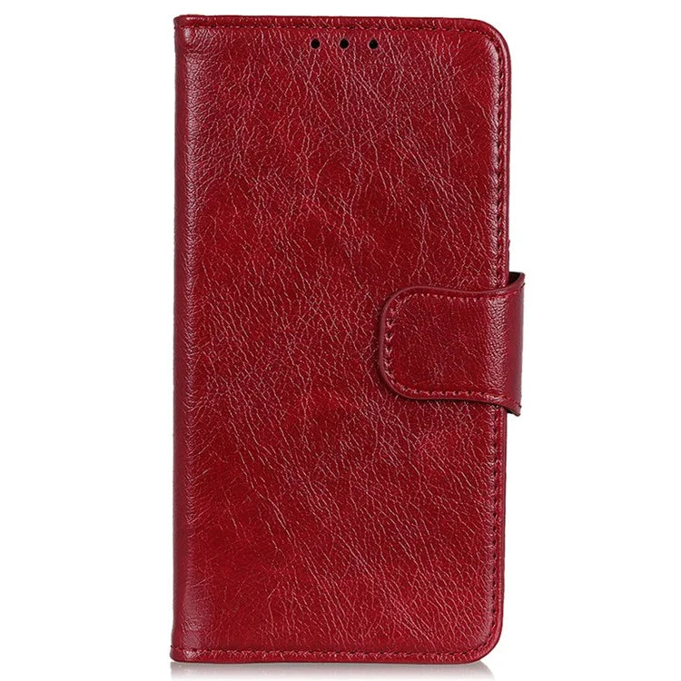 For Samsung Galaxy A25 5G (Global) (161.0 x 76.5 x 8.3mm) Case Split Leather Nappa Texture Phone Wallet Cover
