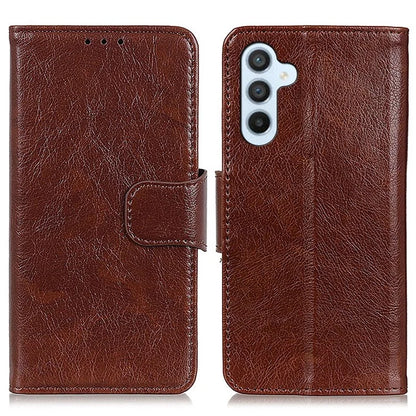 For Samsung Galaxy A25 5G (Global) (161.0 x 76.5 x 8.3mm) Case Split Leather Nappa Texture Phone Wallet Cover