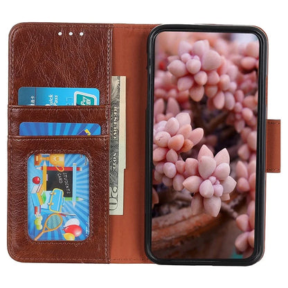 For Samsung Galaxy A25 5G (Global) (161.0 x 76.5 x 8.3mm) Case Split Leather Nappa Texture Phone Wallet Cover