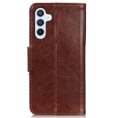 For Samsung Galaxy A25 5G (Global) (161.0 x 76.5 x 8.3mm) Case Split Leather Nappa Texture Phone Wallet Cover