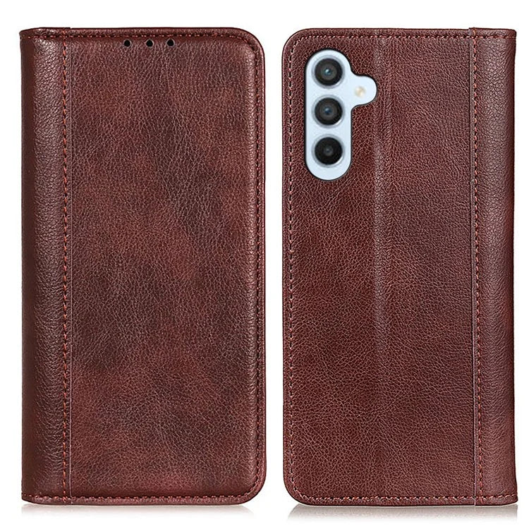 For Samsung Galaxy A25 5G (Global) (161.0 x 76.5 x 8.3mm) Case Litchi Texture Wallet Split Leather Cover