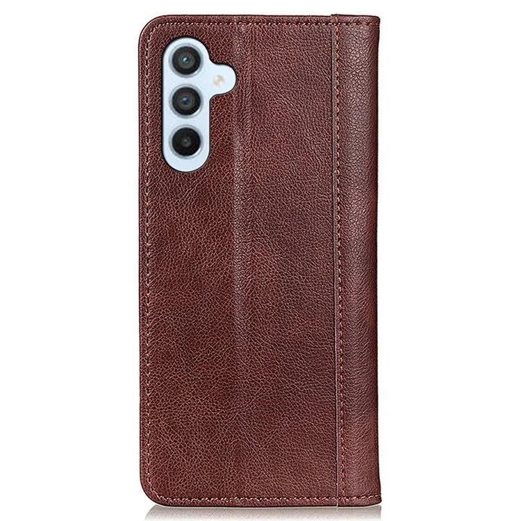 For Samsung Galaxy A25 5G (Global) (161.0 x 76.5 x 8.3mm) Case Litchi Texture Wallet Split Leather Cover