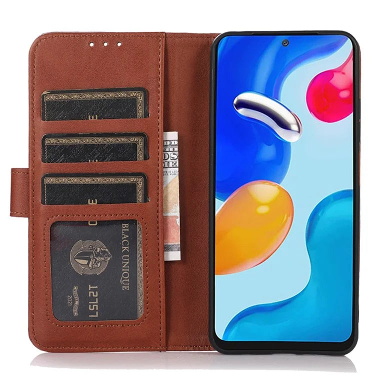 For Samsung Galaxy A25 5G (Global) (161.0 x 76.5 x 8.3mm) Case Cowhide Texture PU Leather Wallet Cover