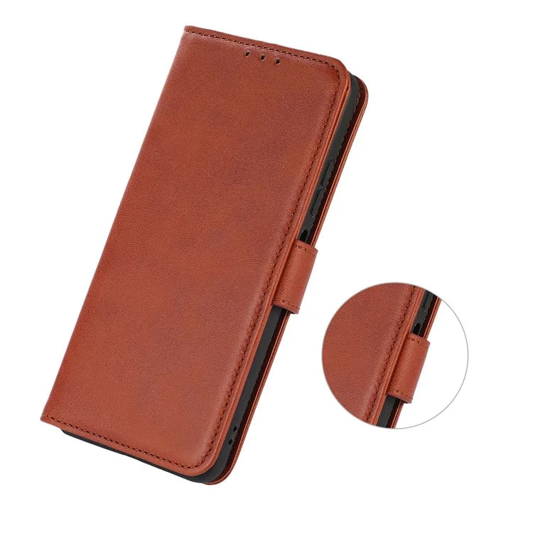 For Samsung Galaxy A25 5G (Global) (161.0 x 76.5 x 8.3mm) Case Cowhide Texture PU Leather Wallet Cover