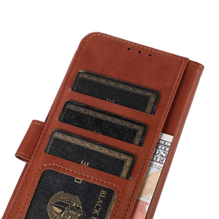 For Samsung Galaxy A25 5G (Global) (161.0 x 76.5 x 8.3mm) Case Cowhide Texture PU Leather Wallet Cover