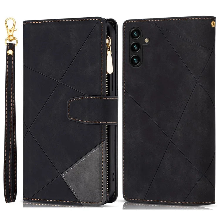 For Samsung Galaxy A05s 4G Case Zipper Pocket PU Leather Phone Cover