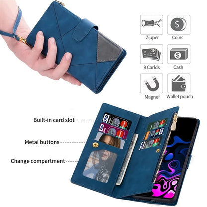 For Samsung Galaxy A05s 4G Case Zipper Pocket PU Leather Phone Cover