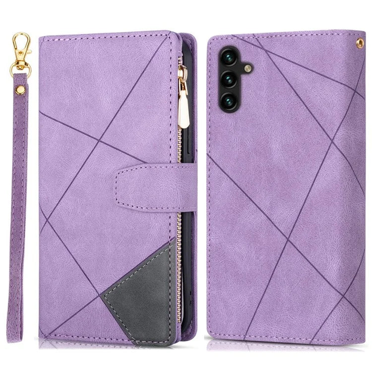 For Samsung Galaxy A05s 4G Case Zipper Pocket PU Leather Phone Cover