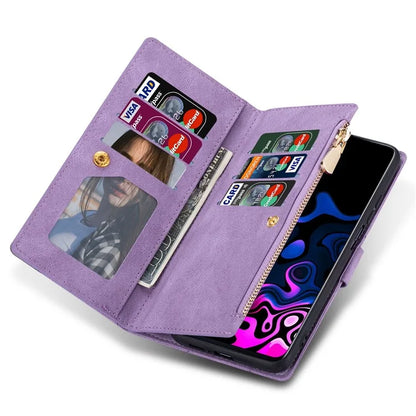 For Samsung Galaxy A05s 4G Case Zipper Pocket PU Leather Phone Cover