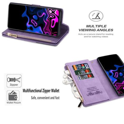 For Samsung Galaxy A05s 4G Case Zipper Pocket PU Leather Phone Cover