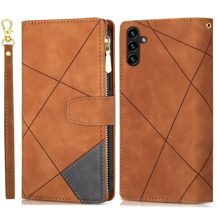 For Samsung Galaxy A05s 4G Case Zipper Pocket PU Leather Phone Cover