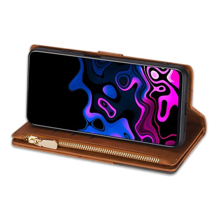 For Samsung Galaxy A05s 4G Case Zipper Pocket PU Leather Phone Cover